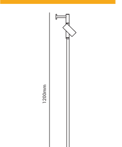 ARANDELA OPUS POLE 12W 2700K BIV C/1 SPOT  DOURADA