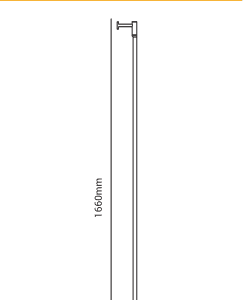 ARANDELA OPUS POLE 21W 2700K BIV. PRETA