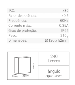 ARANDELA ASTRAL BCO BIV EM ABS.