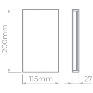 STELLA ARANDELA LED REFLEX 20CM 6W 3000K PTA