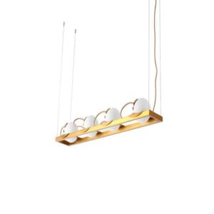 NORDECOR PENDENTE BAYA 4 E27 DOURADO