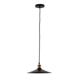 NORDECOR PENDENTE LARI 1X E-27 PRETO/BZ