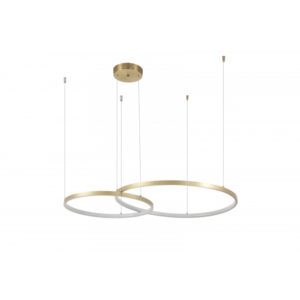 NORDECOR PENDENTE LED DAIRE 2 ANEIS 49W 3000K BRONZE