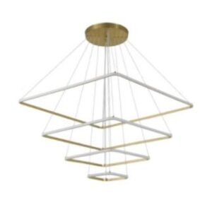 NORDECOR PENDENTE LED INVERSE QD C/4MOD 120W 3000K BRONZ