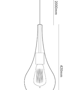 OPUS PENDENTE LACRIMA FUME