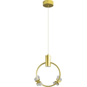 STARLUX PENDENTE PAPILIO LED OURO FOSCO