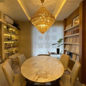 LUSTRE CRISTAL GOLD ACETINADO CLEAR JLR