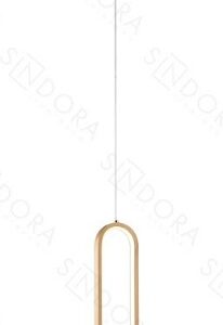 PENDENTE ANEL 40CM 20W 3000K DOURADO