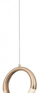 SINDORA PENDENTE ANEL 20CM 5W 3000K ACRL/DOURADO