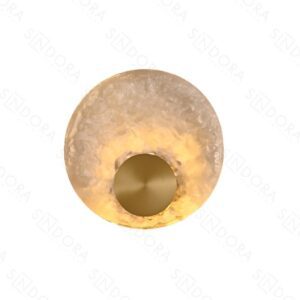 SINDORA ARANDELA CRISTAL CIRCULAR 8W 3000K DOURADO