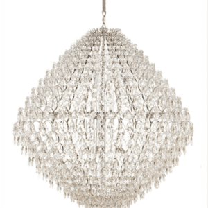 LUSTRE 9011 150X150CM 36XE-14 GOLD C/CRISTAL CLEAR