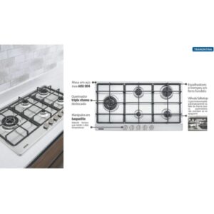 COOKTOP PENTA PLUS 5GX TRI SS90