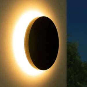 ARANDELA ECLIPSE 12W 3000K PRETA OPUS