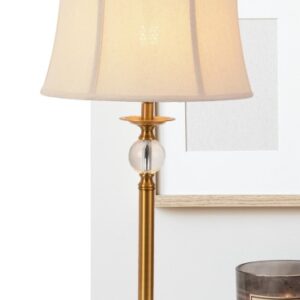 ABAJUR METAL DOURADO COM CRISTAL JLR