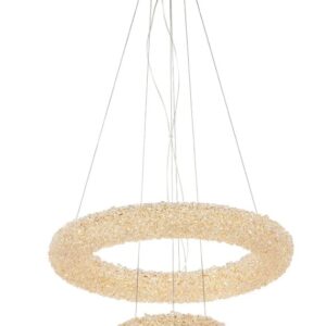 LUSTRE DOURADO CHANDELIE 3000K COM CRISTAIS